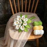 Ivory Calla Lily Crochet Bridal Bouquet - view 3
