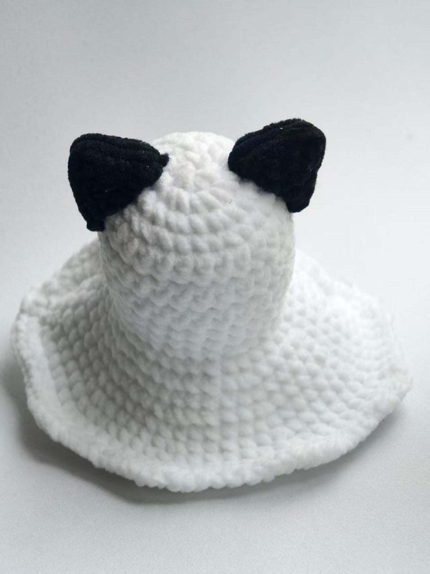 Ghost-Costume Cat & Pumpkin Crochet Car Charm - view 8