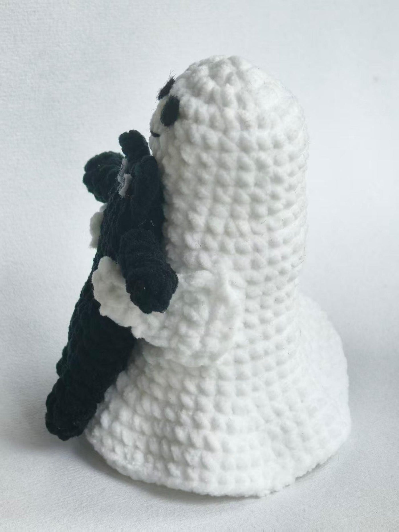 Ghost & Black Cat Crochet Car Charm - view 10