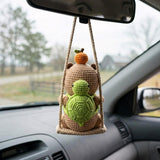 Turtle Friend Capybara Crochet Car Charm - view 9